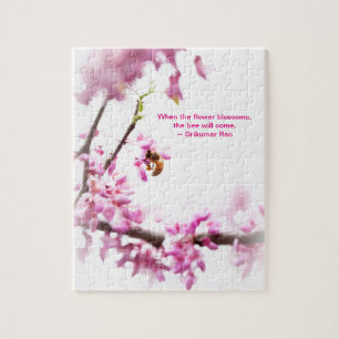 Redbud & Honeybee in Springtime Puzzle
