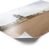 Redcar Beach and Beacon Fotodruck (Ecke)