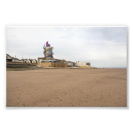 Redcar Beach and Beacon Fotodruck