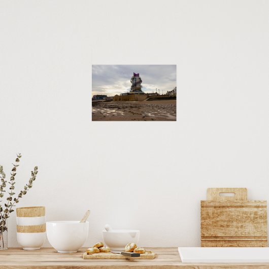 Redcar Beach and Beacon Poster (Küche)
