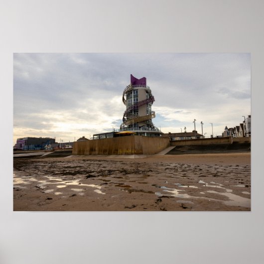 Redcar Beach and Beacon Poster (Vorne)