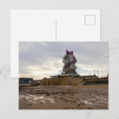 Redcar Beach and Beacon Postkarte (Vorne/Hinten)