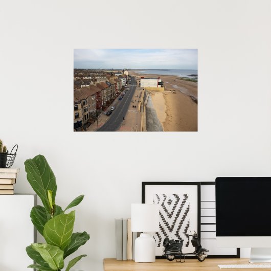Redcar Beach from the Beacon Poster (Heimbüro)