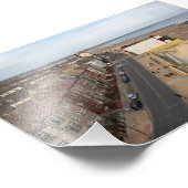 Redcar Beach vom Beacon aus Fotodruck (Ecke)