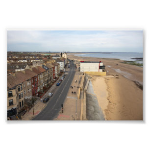 Redcar Beach vom Beacon aus Fotodruck