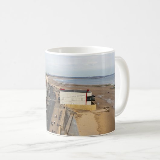 Redcar Beach vom Beacon aus Kaffeetasse (VorderseiteRechts)