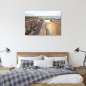 Redcar Beach vom Beacon aus Leinwanddruck (Insitu (Schlafzimmer))