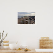 Redcar Beach vom Beacon aus Poster (Küche)