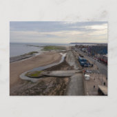 Redcar Beach vom Beacon aus Postkarte (Vorderseite)