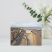 Redcar Beach vom Beacon aus Postkarte (Stehend Vorderseite)