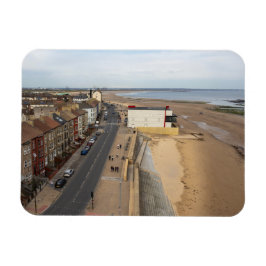 Redcar Beach von der Beacon aus gesehen Magnet