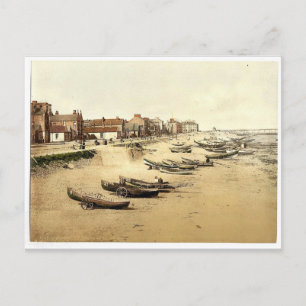 Redcar, die Esplanade, Yorkshire, England, selten  Postkarte