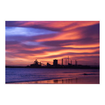 Redcar Steel Works bei Sunrise