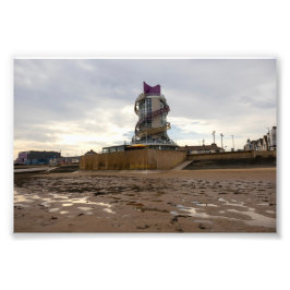 Redcar Strand und Beacon Fotodruck