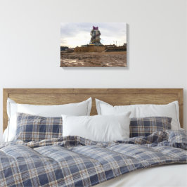 Redcar Strand und Beacon Leinwanddruck