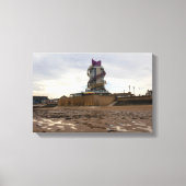 Redcar Strand und Beacon Leinwanddruck (Vorderseite)