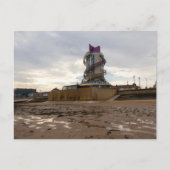 Redcar Strand und Beacon Postkarte (Vorderseite)
