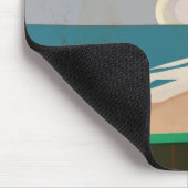 Redcar Vintage Reiseplakat Mousepad (Ecke)