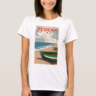 Redcar Vintage Reiseplakat T-Shirt
