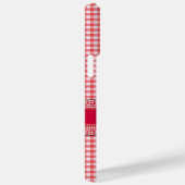 RedCheckered-Fall mit Ihrem Namen Case-Mate iPhone Hülle (Rückseite / Rechts)