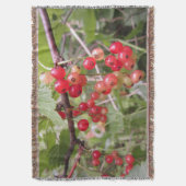 Redcurrant Throw Blanket Decke (Vorderseite Vertikal)