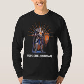REDDERE JUSTITIAM Knights Templar Motto T-Shirt (Vorderseite)