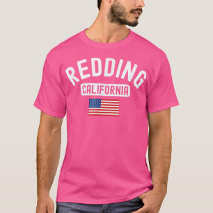 Redding California USA Flag Vintag Cali Bear Nort T-Shirt
