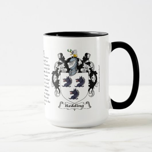 Redding Familien-Wappen Tasse (Rechts)