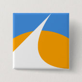 Redding-Flagge, Kalifornien Button (Vorderseite)