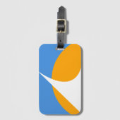 Redding-Flagge, Kalifornien Gepäckanhänger (Vorderseite Vertikal)