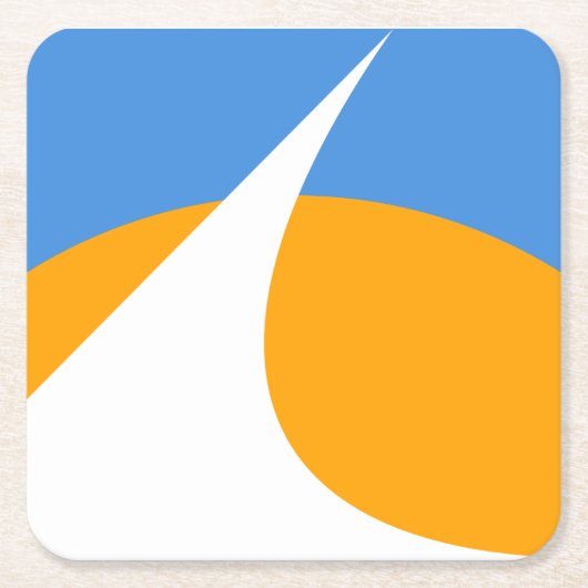 Redding-Flagge, Kalifornien Rechteckiger Pappuntersetzer (Vorderseite)