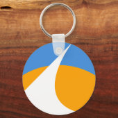 Redding-Flagge, Kalifornien Schlüsselanhänger (Vorderseite)