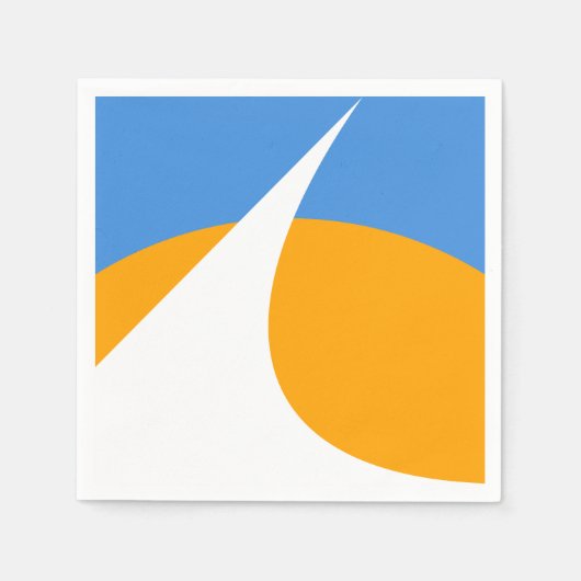 Redding-Flagge, Kalifornien Serviette (Vorderseite)