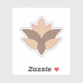 Reddisch Orange, orange Sprache Aufkleber (Blatt)