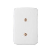 Reddisch Orange, orange Sprache Badematte (Vorderseite Vertikal)