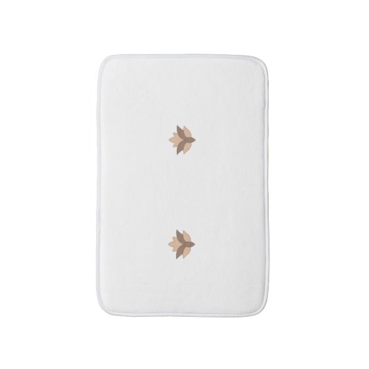 Reddisch Orange, orange Sprache Badematte (Vorderseite Vertikal)