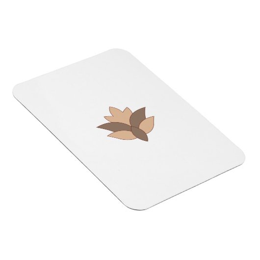 Reddisch Orange, orange Sprache Magnet (Rechte Seite)