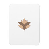 Reddisch Orange, orange Sprache Magnet (Vertikal)