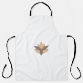 Reddisch Orange, orange Sprache Schürze (Vorderseite)