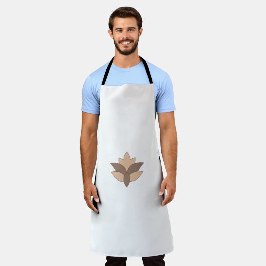 Reddisch Orange, orange Sprache Schürze (Getragen)