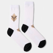 Reddisch Orange, orange Sprache Socken (Rechts)