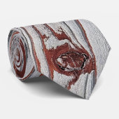 Reddish Brown verblasste Farbe auf Holz Krawatte (Gerollt)