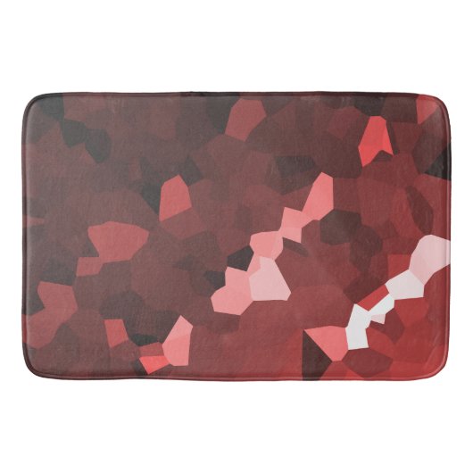 Reddish Hue Crystallized Muster Badematte (Vorderseite)