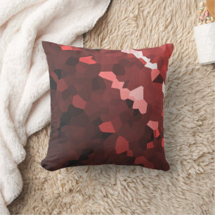 Reddish Hue Crystallized Muster Kissen