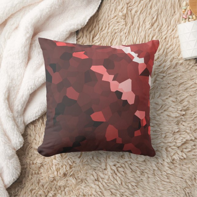 Reddish Hue Crystallized Muster Kissen (Decke)