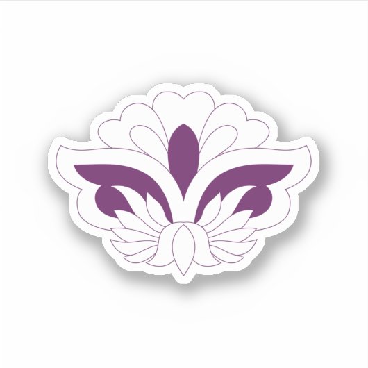 Reddish Magenta dekorativ Aufkleber (Vorderseite)