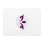 Reddish Magenta dekorativ Magnet (Horizontal)