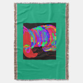 Reddish-Orange Fox Warrior Princess Decke (Vorderseite Vertikal)