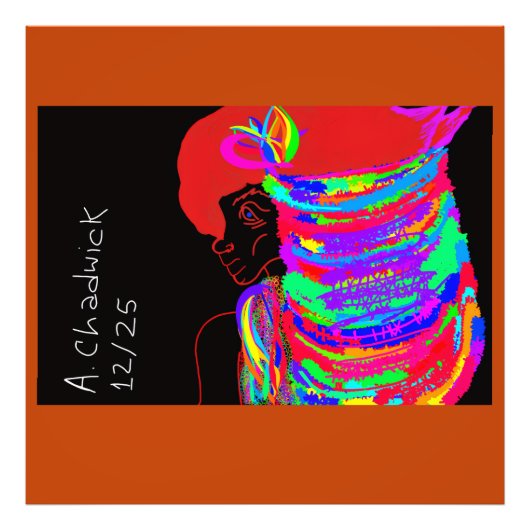 Reddish-Orange Fox Warrior Princess  Fotodruck (Vorne)