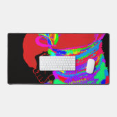 Reddish-Orange Fox Warrior Princess Schreibtischunterlage (Tastatur & Maus)